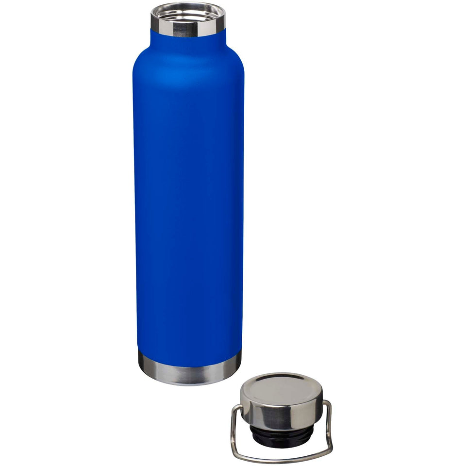 Borraccia termica in acciaio inossidabile riciclato RCS con isolamento sottovuoto in rame da 650 ml Thor personalizzato con logo - Pubblienne