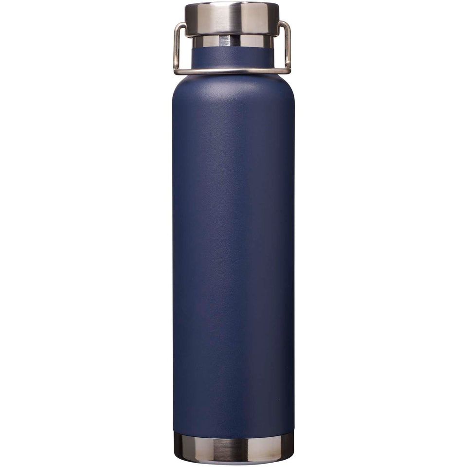 Borraccia termica in acciaio inossidabile riciclato RCS con isolamento sottovuoto in rame da 650 ml Thor personalizzato con logo - Pubblienne