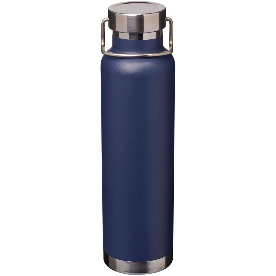 Borraccia termica in acciaio inossidabile riciclato RCS con isolamento sottovuoto in rame da 650 ml Thor personalizzato con logo - Pubblienne