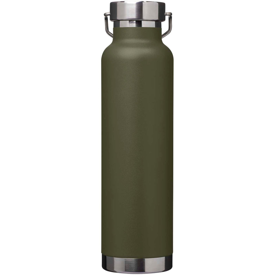 Borraccia termica in acciaio inossidabile riciclato RCS con isolamento sottovuoto in rame da 650 ml Thor personalizzato con logo - Pubblienne