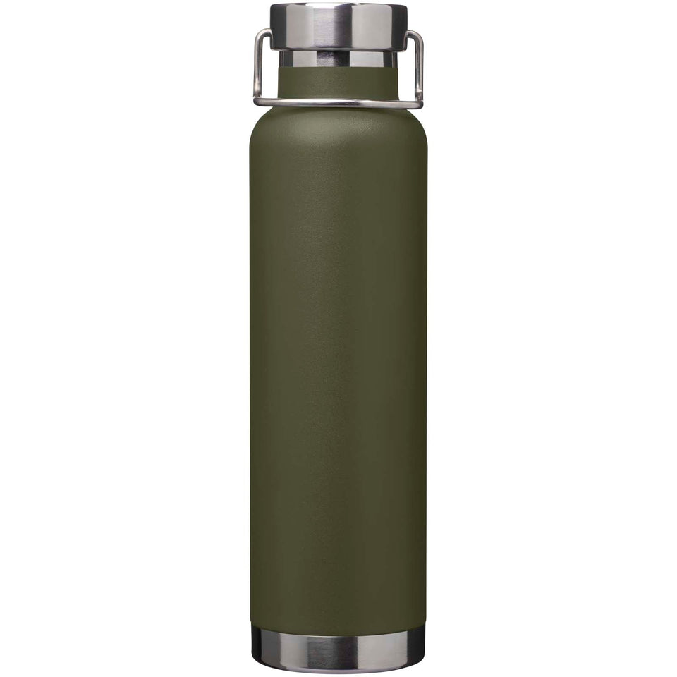 Borraccia termica in acciaio inossidabile riciclato RCS con isolamento sottovuoto in rame da 650 ml Thor personalizzato con logo - Pubblienne