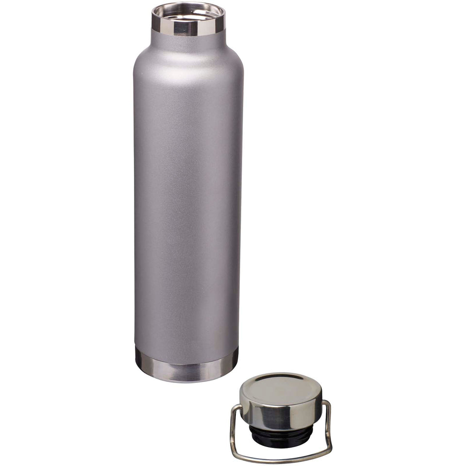 Borraccia termica in acciaio inossidabile riciclato RCS con isolamento sottovuoto in rame da 650 ml Thor personalizzato con logo - Pubblienne