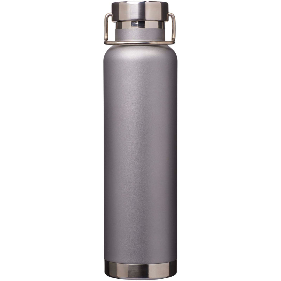 Borraccia termica in acciaio inossidabile riciclato RCS con isolamento sottovuoto in rame da 650 ml Thor personalizzato con logo - Pubblienne