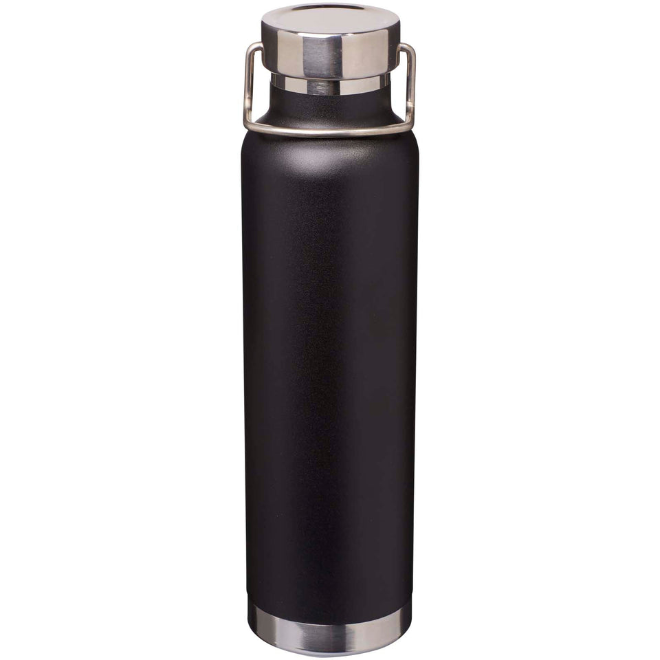 Borraccia termica in acciaio inossidabile riciclato RCS con isolamento sottovuoto in rame da 650 ml Thor personalizzato con logo - Pubblienne