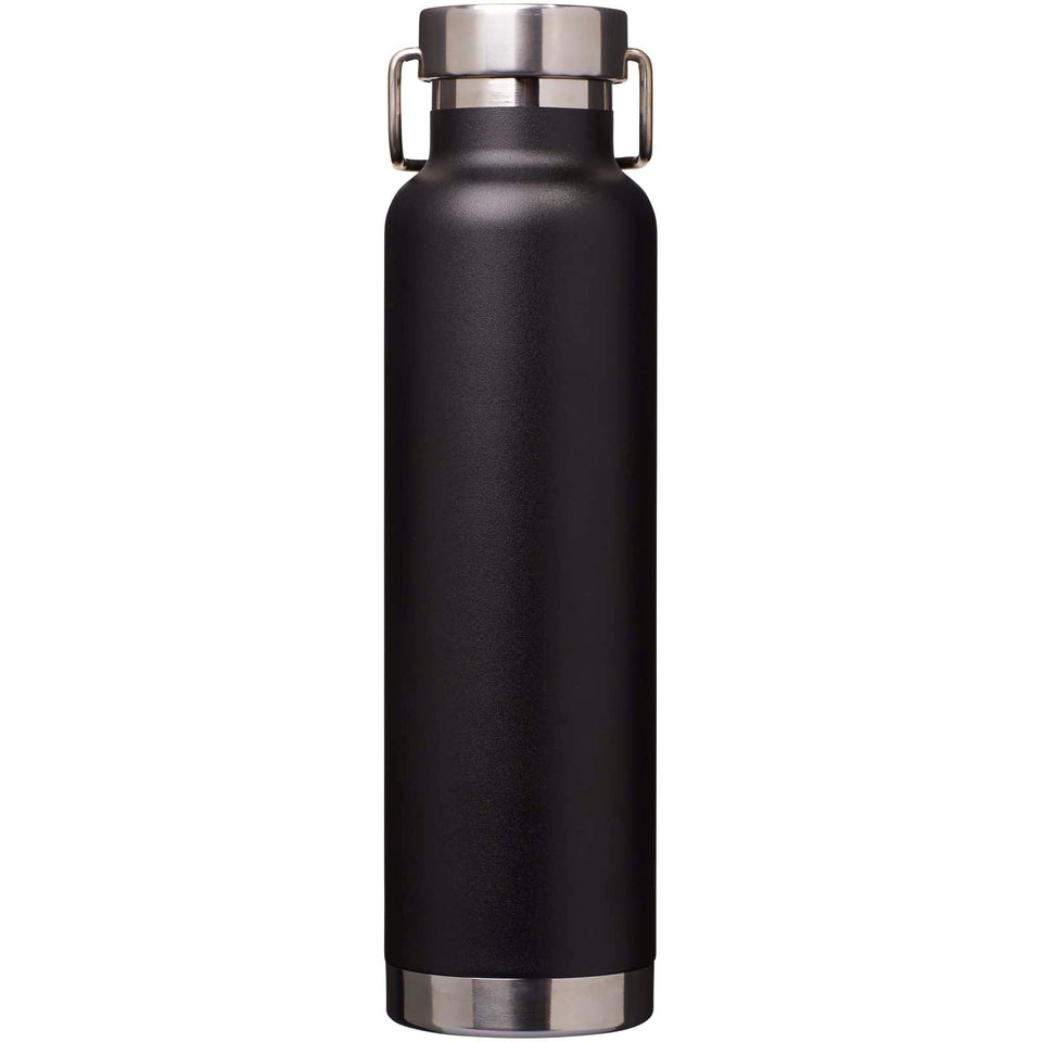 Borraccia termica in acciaio inossidabile riciclato RCS con isolamento sottovuoto in rame da 650 ml Thor personalizzato con logo - Pubblienne