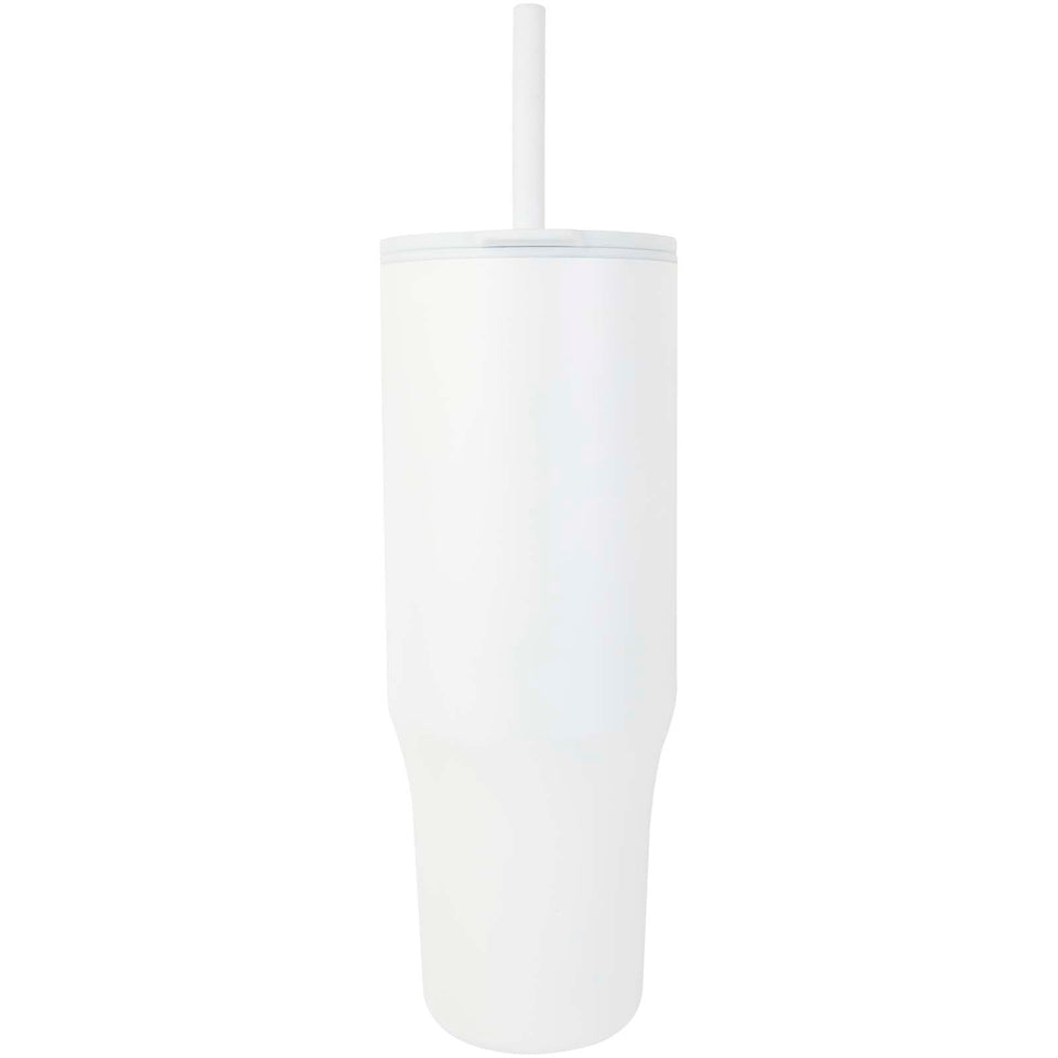 Bicchiere termico da 900 ml certificato RCS con cannuccia in silicone Brady personalizzato con logo - Pubblienne