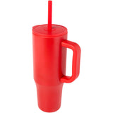 Bicchiere termico da 900 ml certificato RCS con cannuccia in silicone Brady personalizzato con logo - Pubblienne