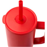 Bicchiere termico da 900 ml certificato RCS con cannuccia in silicone Brady personalizzato con logo - Pubblienne
