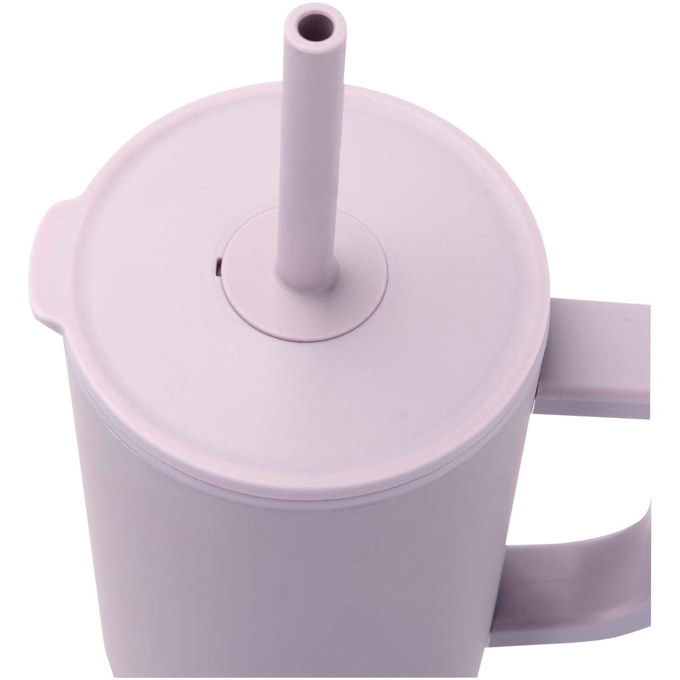 Bicchiere termico da 900 ml certificato RCS con cannuccia in silicone Brady personalizzato con logo - Pubblienne