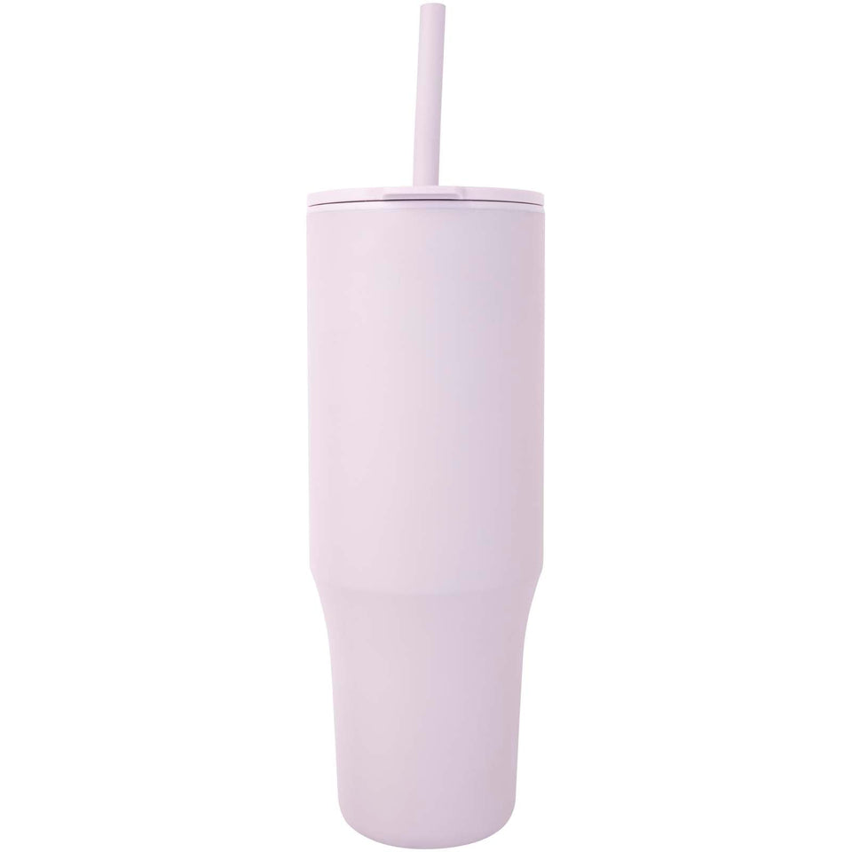 Bicchiere termico da 900 ml certificato RCS con cannuccia in silicone Brady personalizzato con logo - Pubblienne