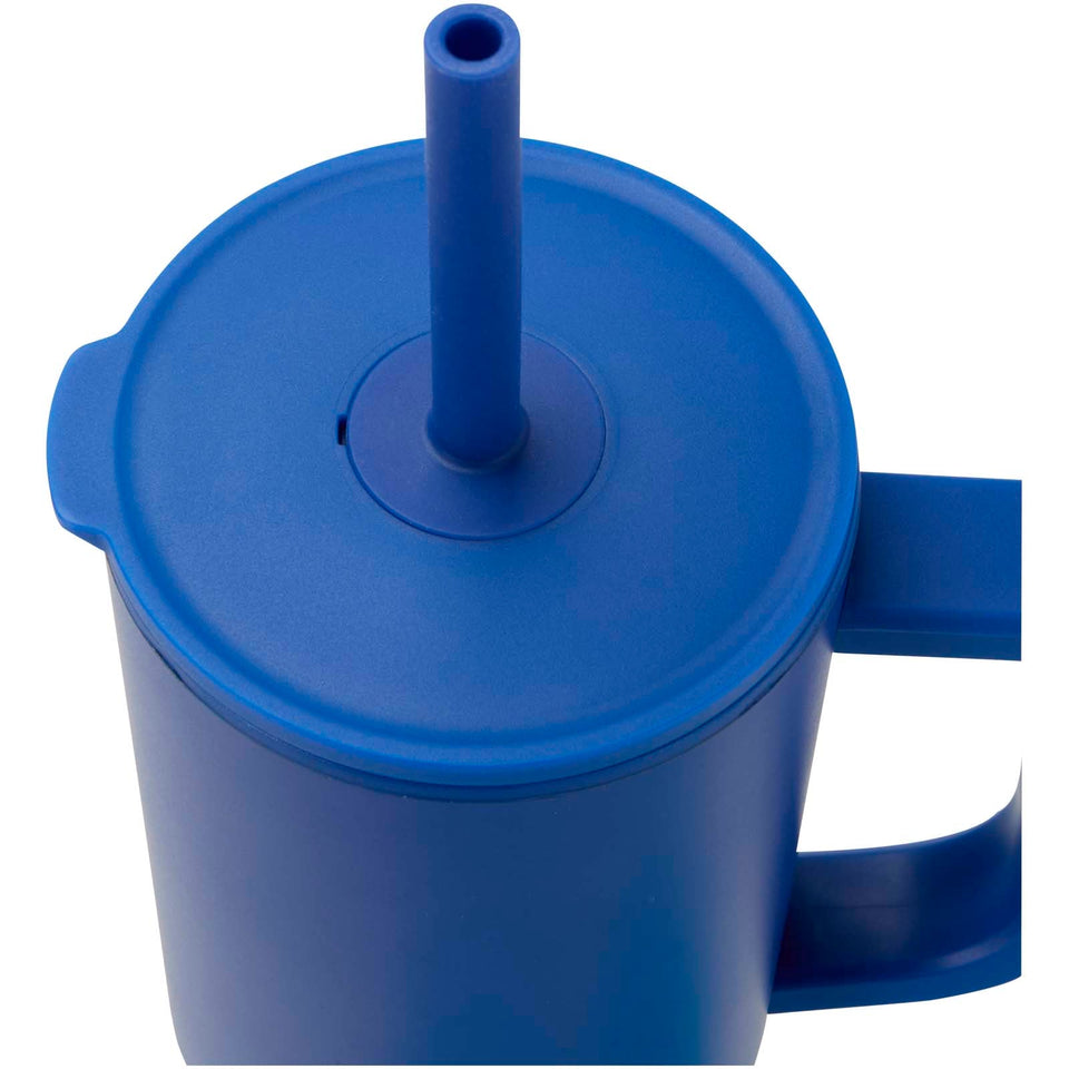 Bicchiere termico da 900 ml certificato RCS con cannuccia in silicone Brady personalizzato con logo - Pubblienne