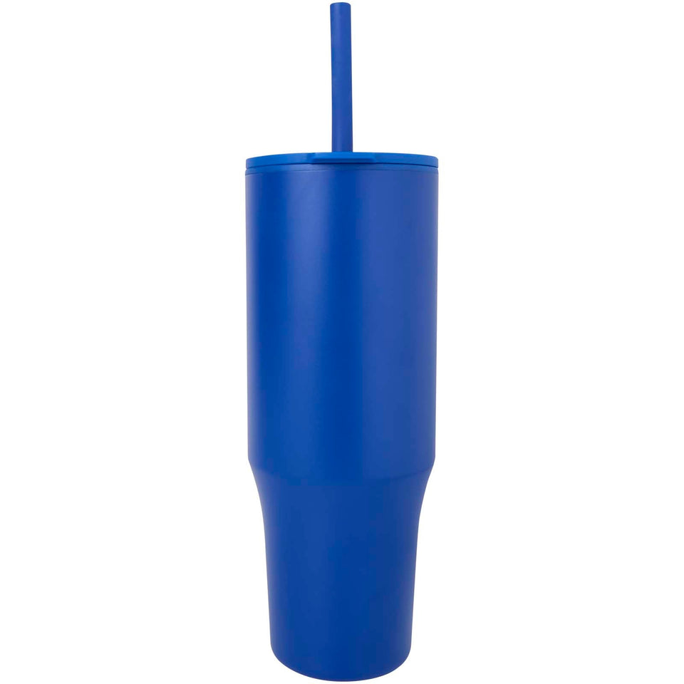 Bicchiere termico da 900 ml certificato RCS con cannuccia in silicone Brady personalizzato con logo - Pubblienne