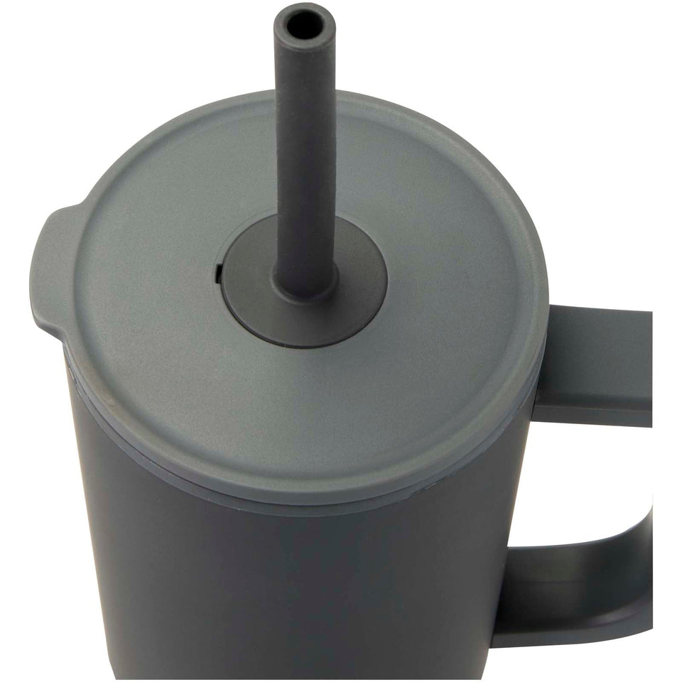 Bicchiere termico da 900 ml certificato RCS con cannuccia in silicone Brady personalizzato con logo - Pubblienne