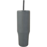 Bicchiere termico da 900 ml certificato RCS con cannuccia in silicone Brady personalizzato con logo - Pubblienne