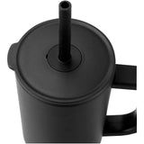 Bicchiere termico da 900 ml certificato RCS con cannuccia in silicone Brady personalizzato con logo - Pubblienne