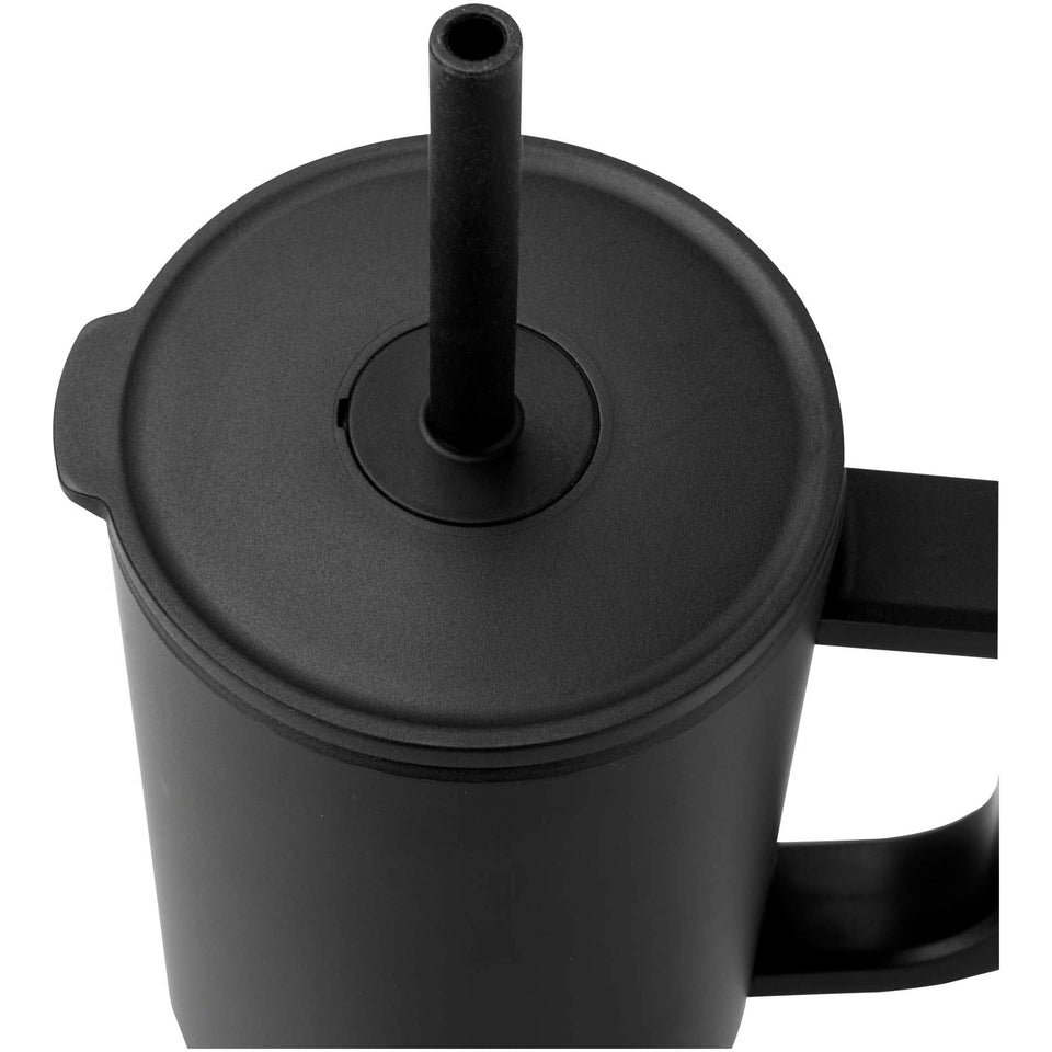 Bicchiere termico da 900 ml certificato RCS con cannuccia in silicone Brady personalizzato con logo - Pubblienne