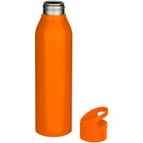 Borraccia a parete singola in acciaio inossidabile riciclato certificato RCS da 650 ml Sky personalizzato con logo - Pubblienne