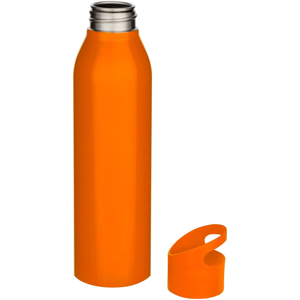 Borraccia a parete singola in acciaio inossidabile riciclato certificato RCS da 650 ml Sky personalizzato con logo - Pubblienne