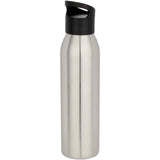 Borraccia a parete singola in acciaio inossidabile riciclato certificato RCS da 650 ml Sky personalizzato con logo - Pubblienne