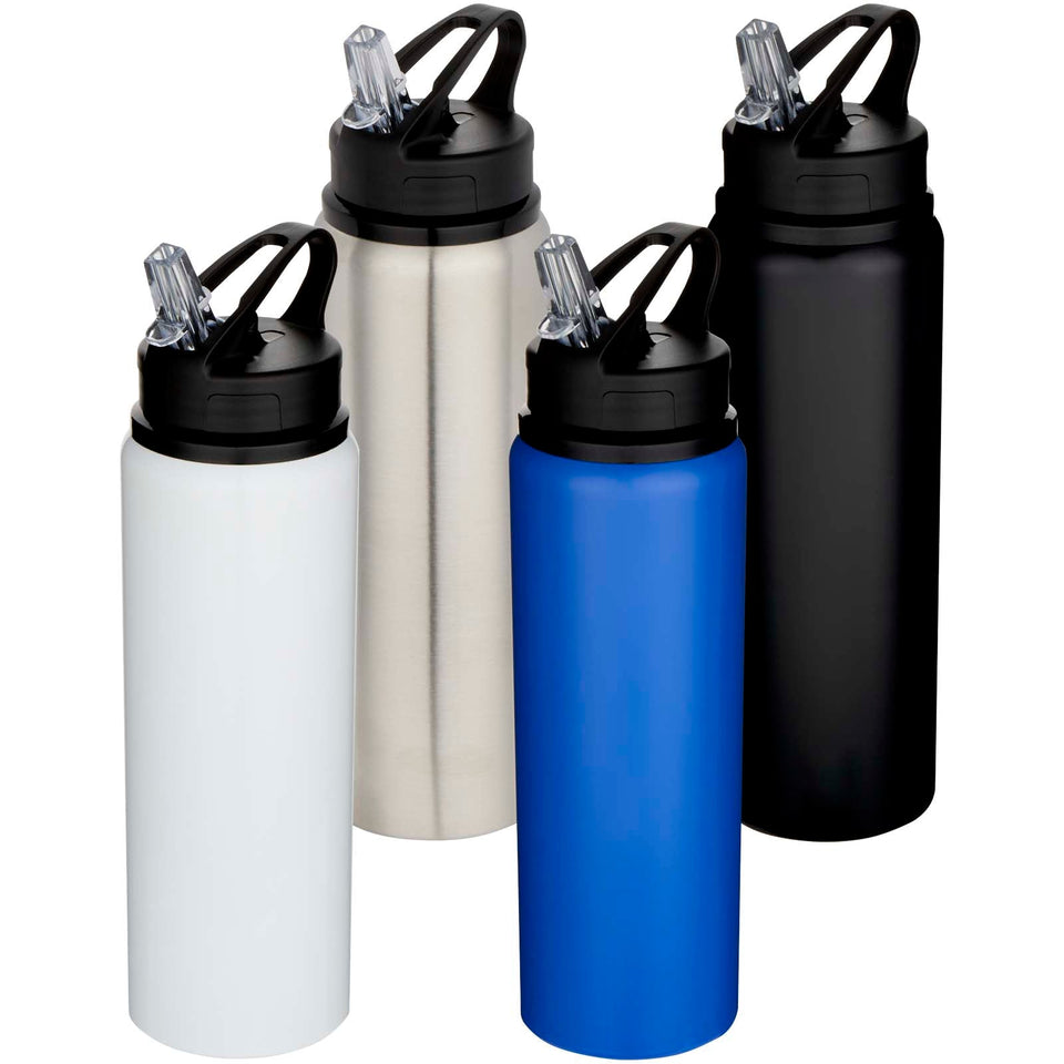 Borraccia a parete singola in acciaio inossidabile riciclato certificato RCS da 800 ml Fitz personalizzato con logo - Pubblienne