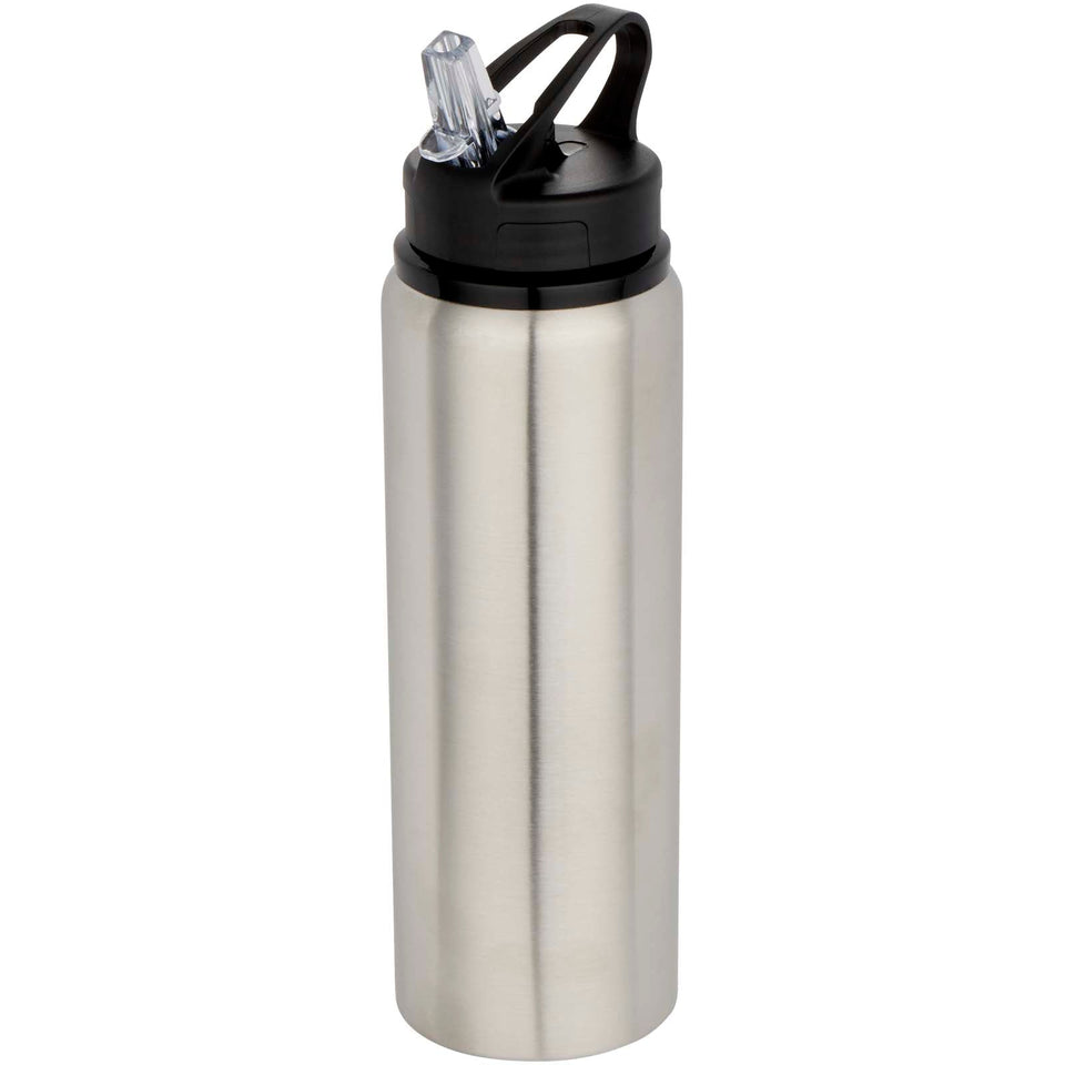 Borraccia a parete singola in acciaio inossidabile riciclato certificato RCS da 800 ml Fitz personalizzato con logo - Pubblienne