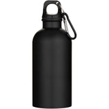 Borraccia da 400 ml in acciaio inossidabile certificato RCS a parete singola con moschettone Oregon personalizzato con logo - Pubblienne