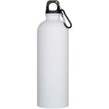 Borraccia da 750 ml in acciaio inossidabile riciclato RCS a parete singola con moschettone Oregon personalizzato con logo - Pubblienne
