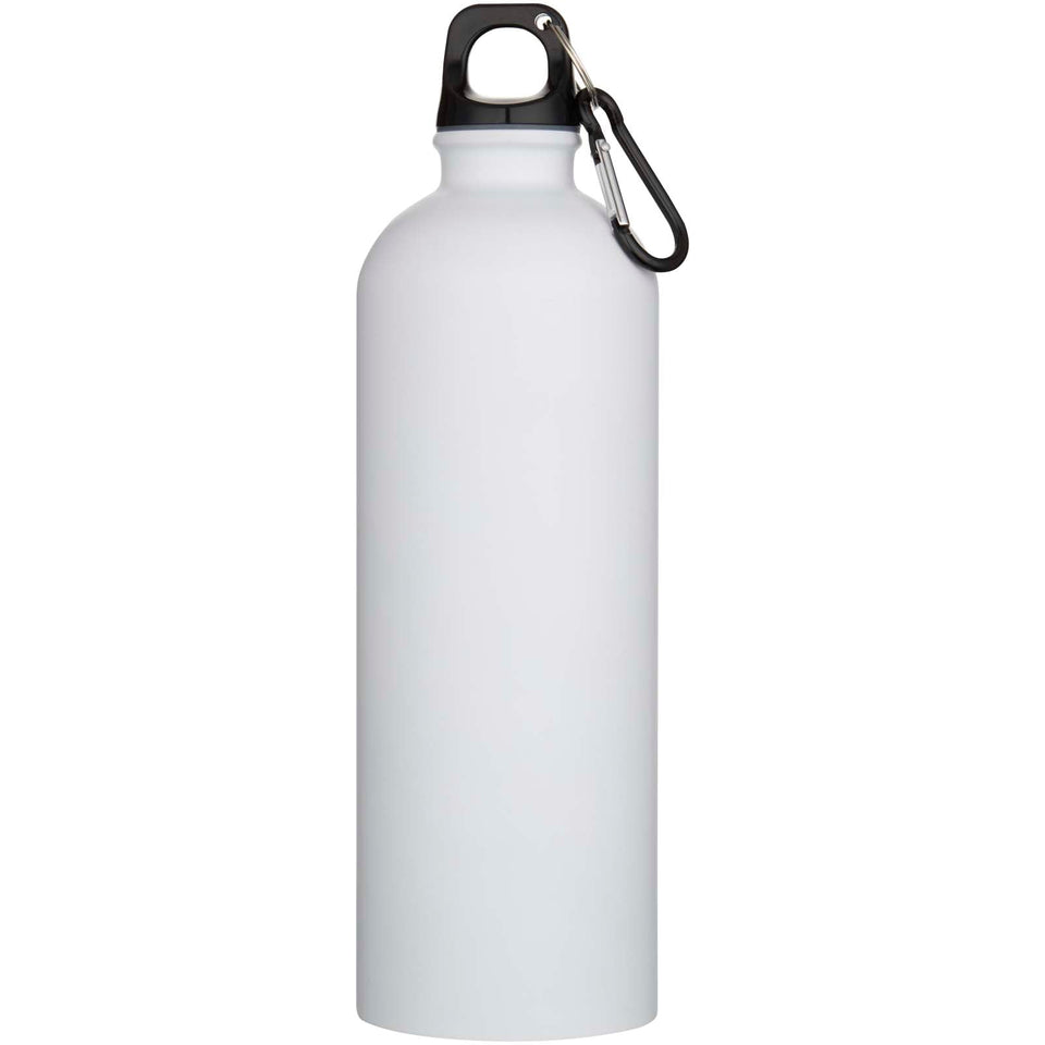 Borraccia da 750 ml in acciaio inossidabile riciclato RCS a parete singola con moschettone Oregon personalizzato con logo - Pubblienne