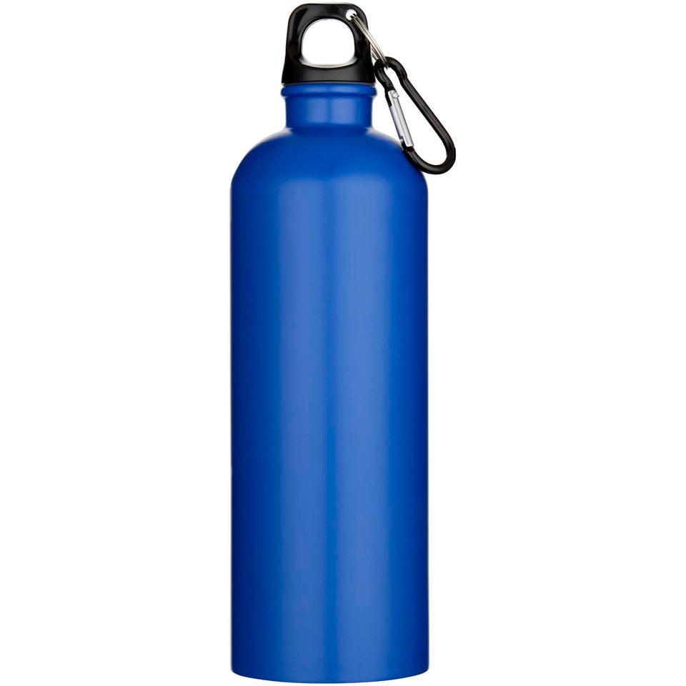 Borraccia da 750 ml in acciaio inossidabile riciclato RCS a parete singola con moschettone Oregon personalizzato con logo - Pubblienne