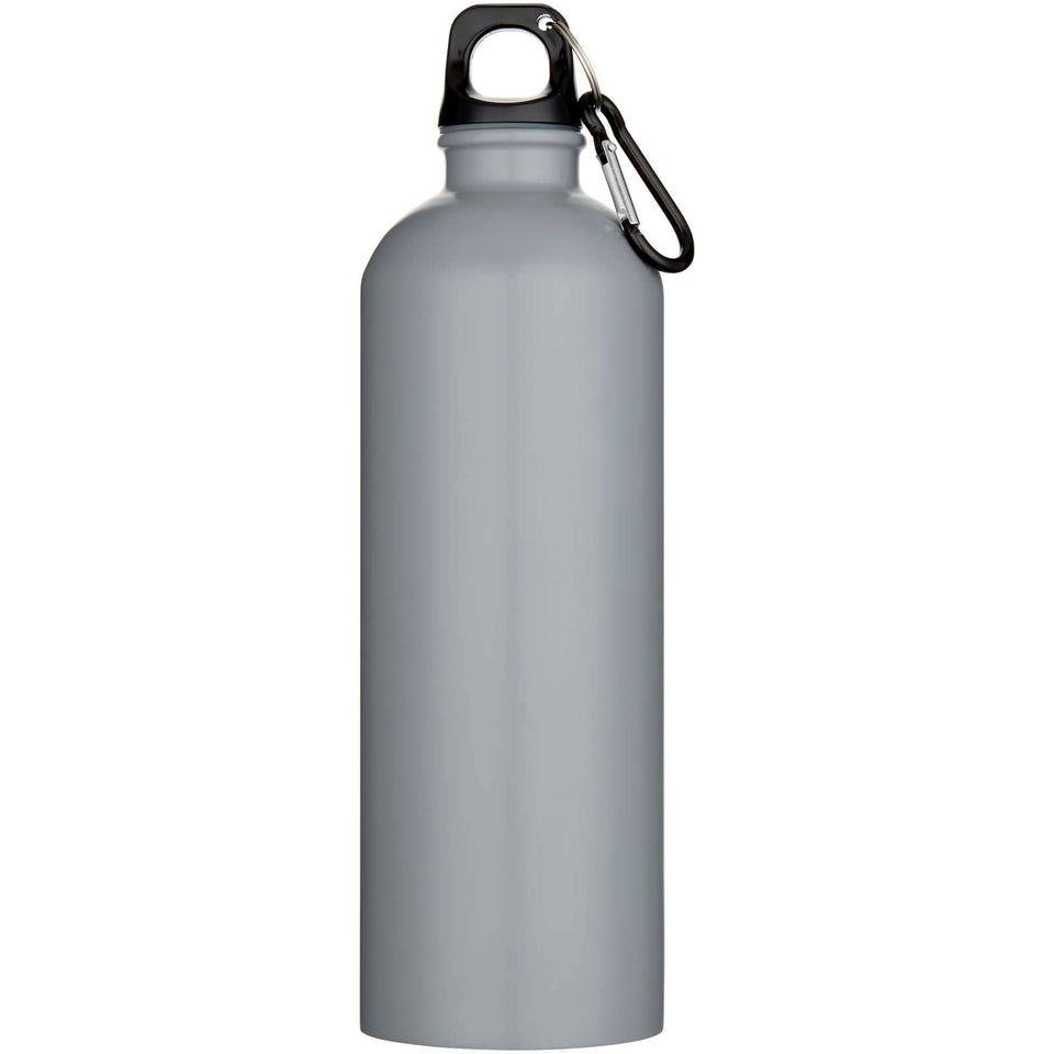 Borraccia da 750 ml in acciaio inossidabile riciclato RCS a parete singola con moschettone Oregon personalizzato con logo - Pubblienne