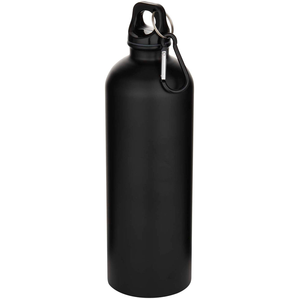Borraccia da 750 ml in acciaio inossidabile riciclato RCS a parete singola con moschettone Oregon personalizzato con logo - Pubblienne