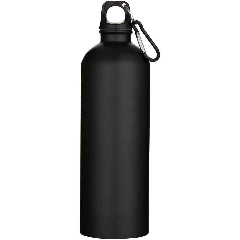 Borraccia da 750 ml in acciaio inossidabile riciclato RCS a parete singola con moschettone Oregon personalizzato con logo - Pubblienne