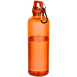 Borraccia in plastica riciclata certificata RCS da 750 ml con moschettone Oregon personalizzato con logo - Pubblienne