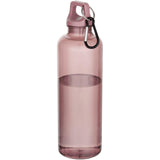 Borraccia in plastica riciclata certificata RCS da 750 ml con moschettone Oregon personalizzato con logo - Pubblienne