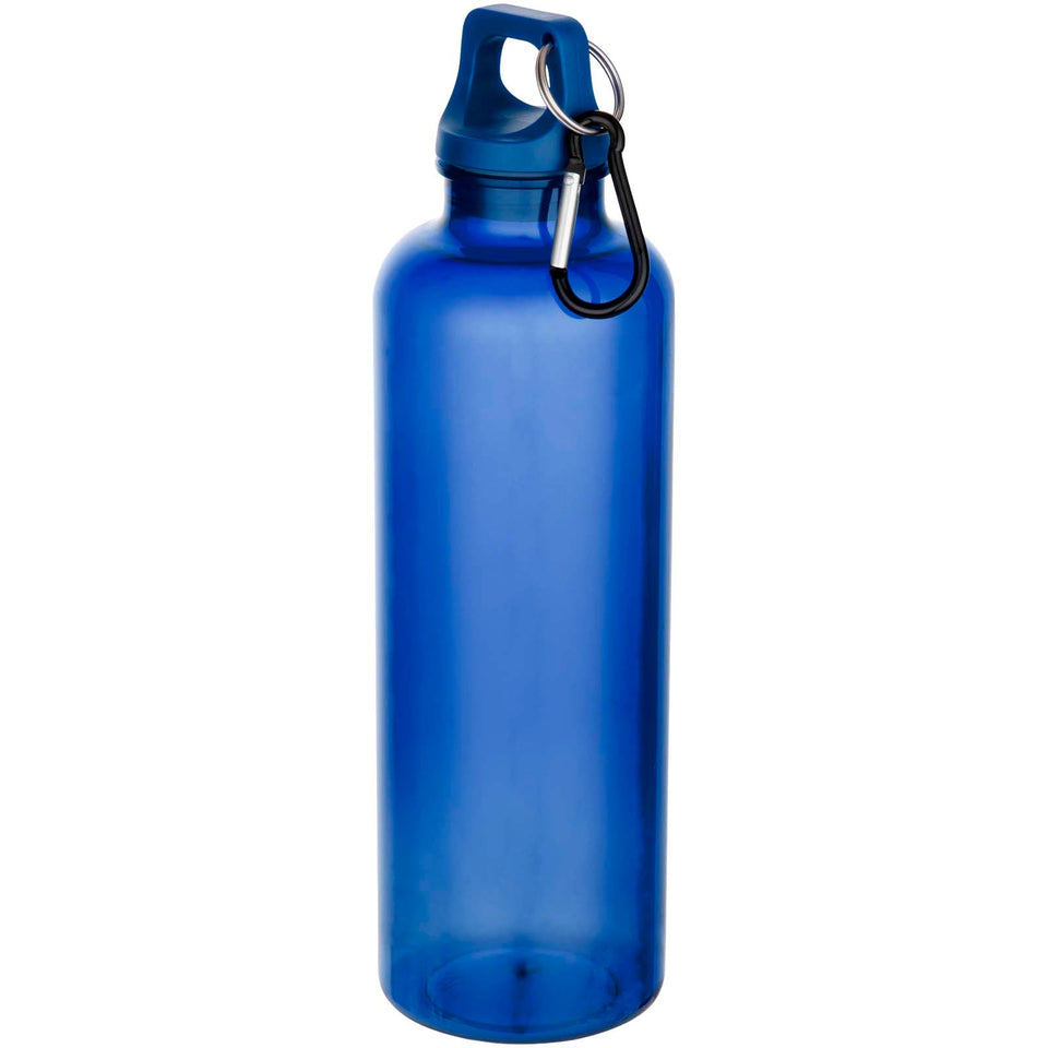 Borraccia in plastica riciclata certificata RCS da 750 ml con moschettone Oregon personalizzato con logo - Pubblienne