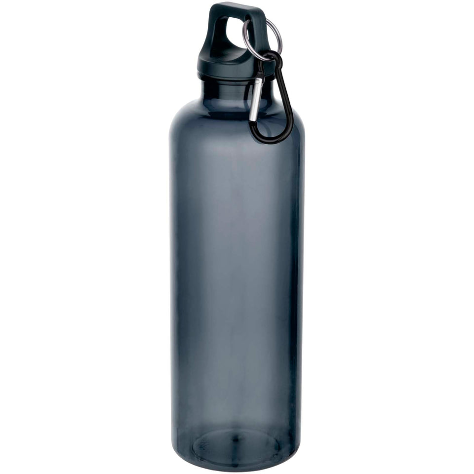 Borraccia in plastica riciclata certificata RCS da 750 ml con moschettone Oregon personalizzato con logo - Pubblienne