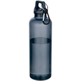 Borraccia in plastica riciclata certificata RCS da 750 ml con moschettone Oregon personalizzato con logo - Pubblienne