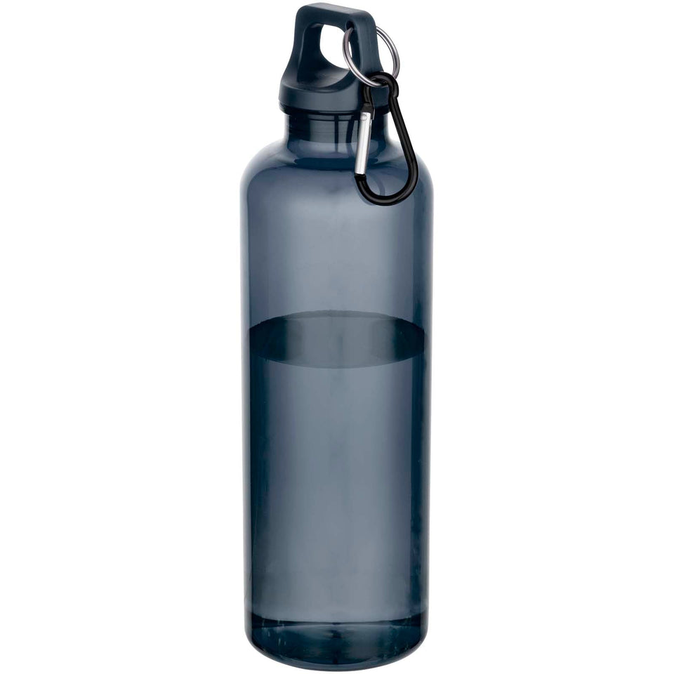 Borraccia in plastica riciclata certificata RCS da 750 ml con moschettone Oregon personalizzato con logo - Pubblienne