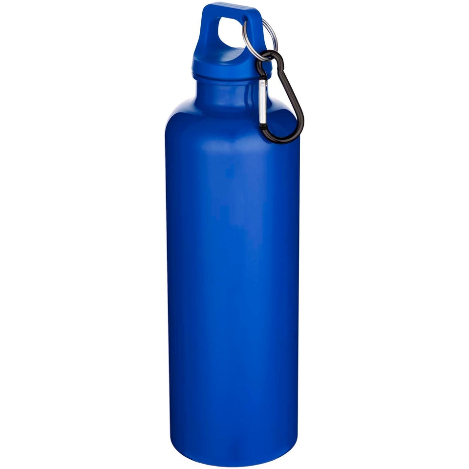 Borraccia in plastica riciclata RCS in tinta unita con moschettone Oregon da 750 ml personalizzato con logo - Pubblienne