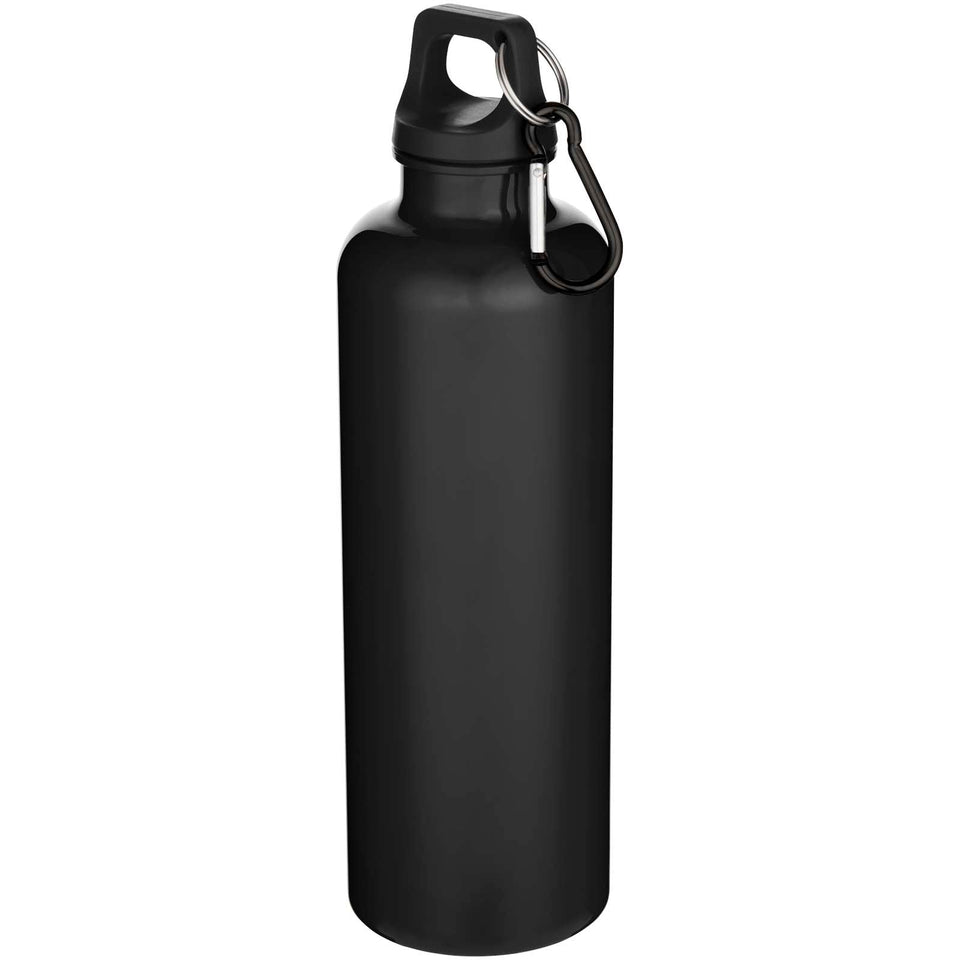 Borraccia in plastica riciclata RCS in tinta unita con moschettone Oregon da 750 ml personalizzato con logo - Pubblienne