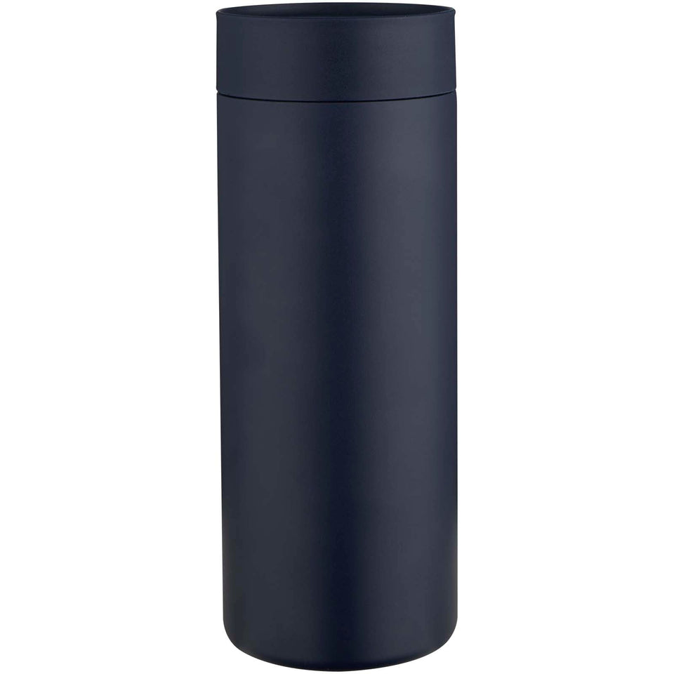 Borraccia in acciaio inossidabile riciclato certificato RCS a doppia parete da 650 ml con set di coperchi da 3 pezzi Illumina personalizzato con logo - Pubblienne