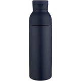 Borraccia in acciaio inossidabile riciclato certificato RCS a doppia parete da 650 ml con set di coperchi da 3 pezzi Illumina personalizzato con logo - Pubblienne
