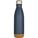 Borraccia termica in acciaio inossidabile a doppia parete isolamento sottovuoto da 500 ml con dettagli in sughero Cove personalizzato con logo - Pubblienne