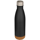 Borraccia termica in acciaio inossidabile a doppia parete isolamento sottovuoto da 500 ml con dettagli in sughero Cove personalizzato con logo - Pubblienne