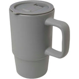Tazza in ceramica da 450 ml con coperchio in plastica Carter personalizzato con logo - Pubblienne