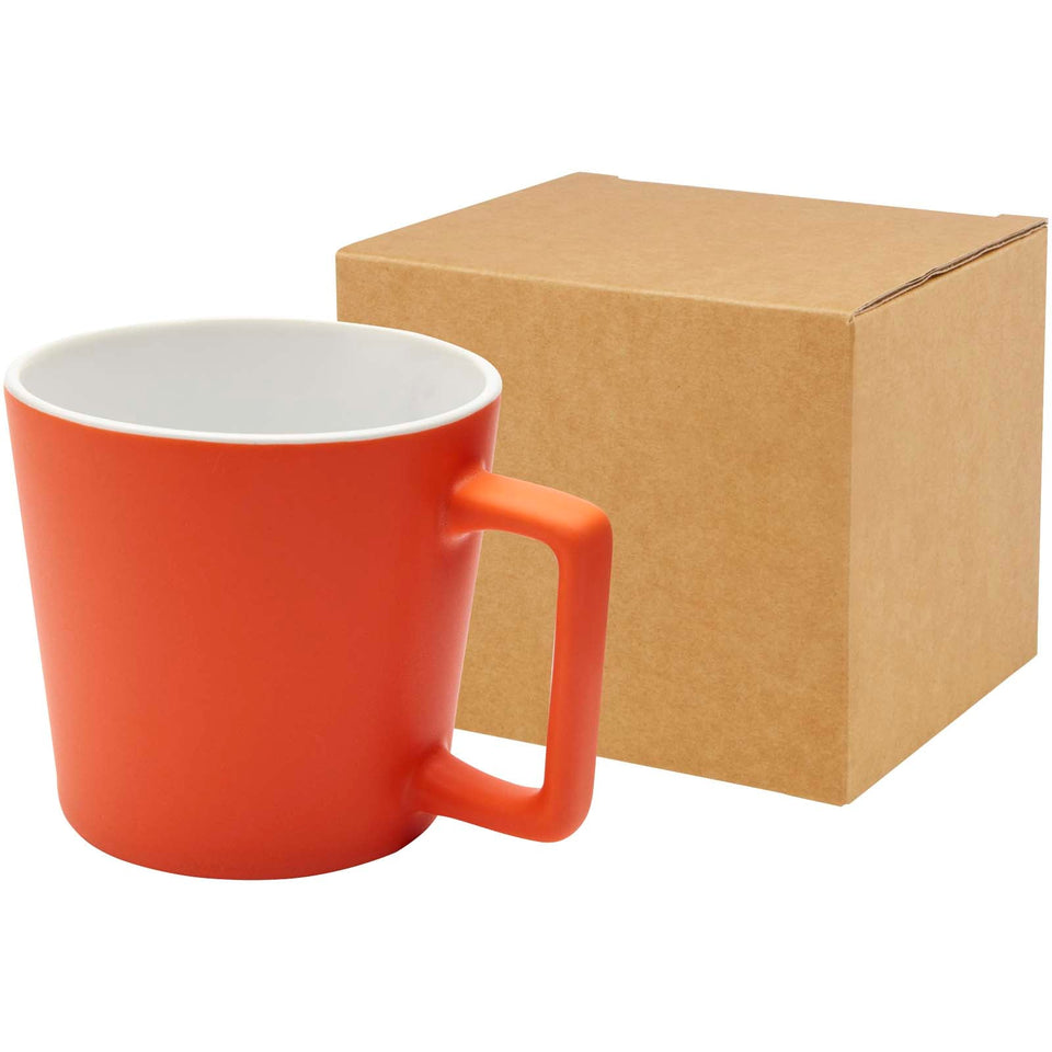 Tazza in ceramica da 370 ml con finitura opaca Cali personalizzato con logo - Pubblienne