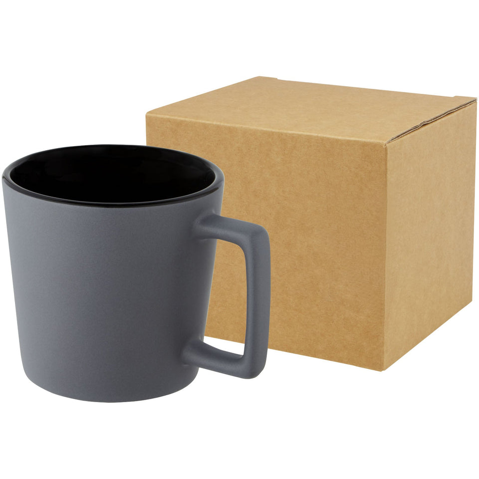 Tazza in ceramica da 370 ml con finitura opaca Cali personalizzato con logo - Pubblienne