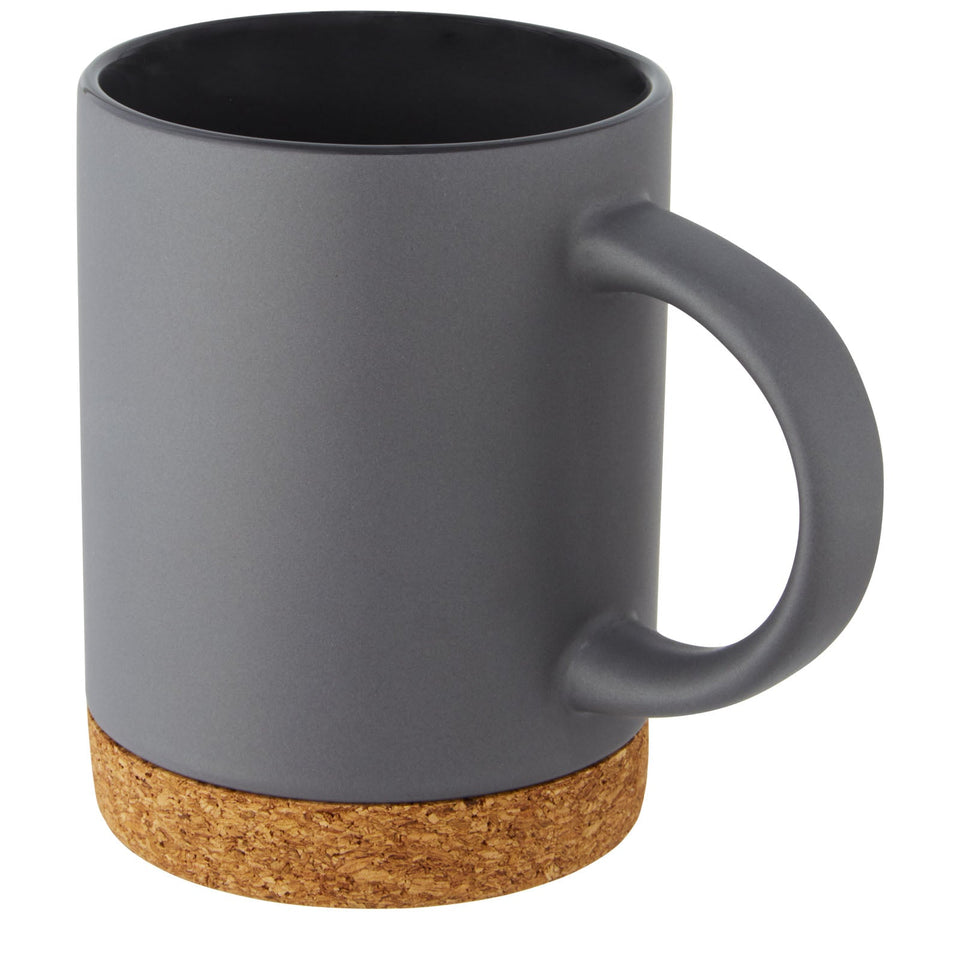 Tazza in ceramica da 425 ml con base in sughero Neiva personalizzato con logo - Pubblienne