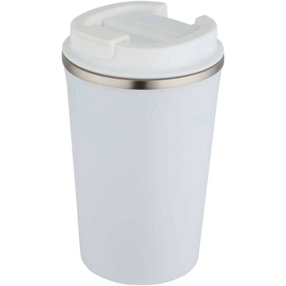 Bicchiere termico in acciaio inossidabile a doppia parete Newport da 350 ml personalizzato con logo - Pubblienne