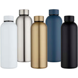 Borraccia a parete singola in acciaio inossidabile riciclato certificato RCS Spring da 750 ml personalizzato con logo - Pubblienne